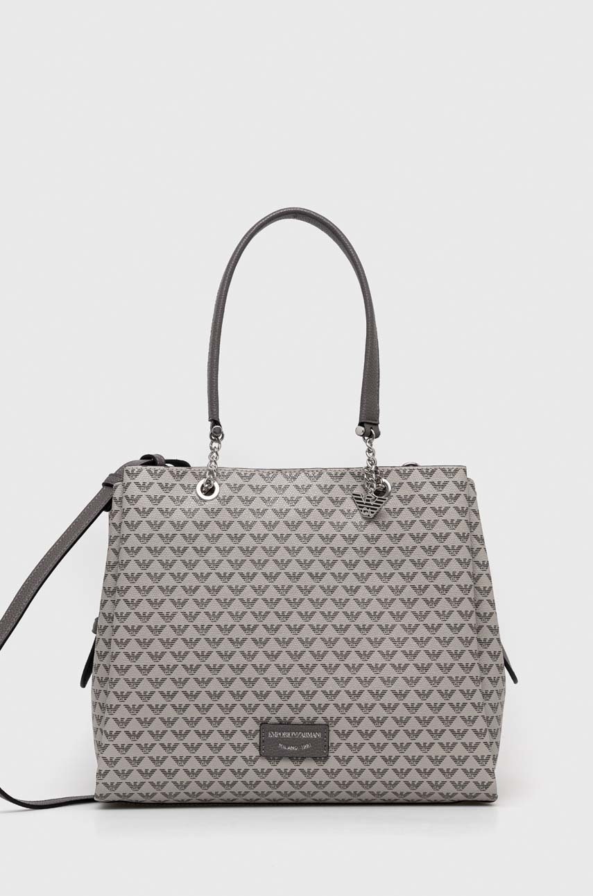 

Чанта Emporio Armani в сиво, Сив