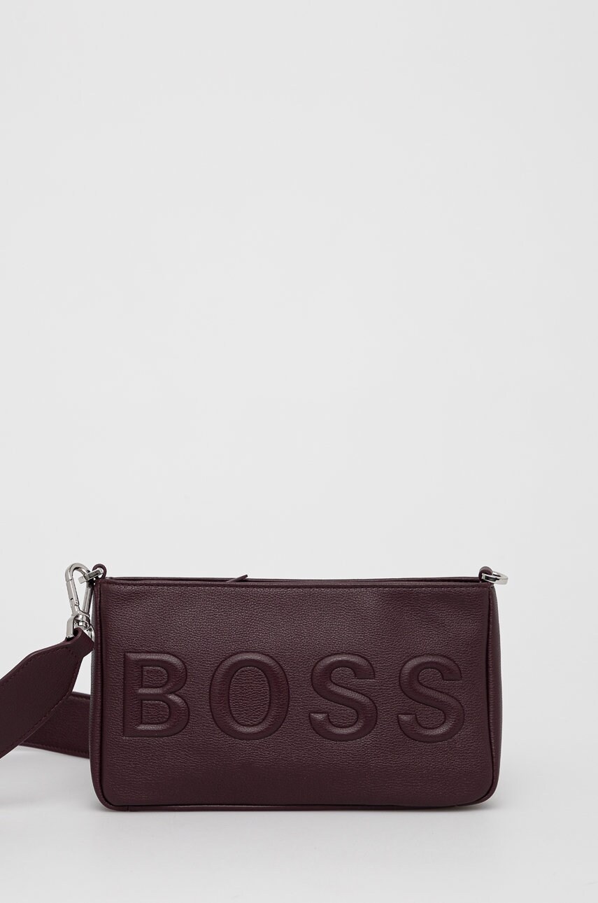 Boss poșetă culoarea bordo