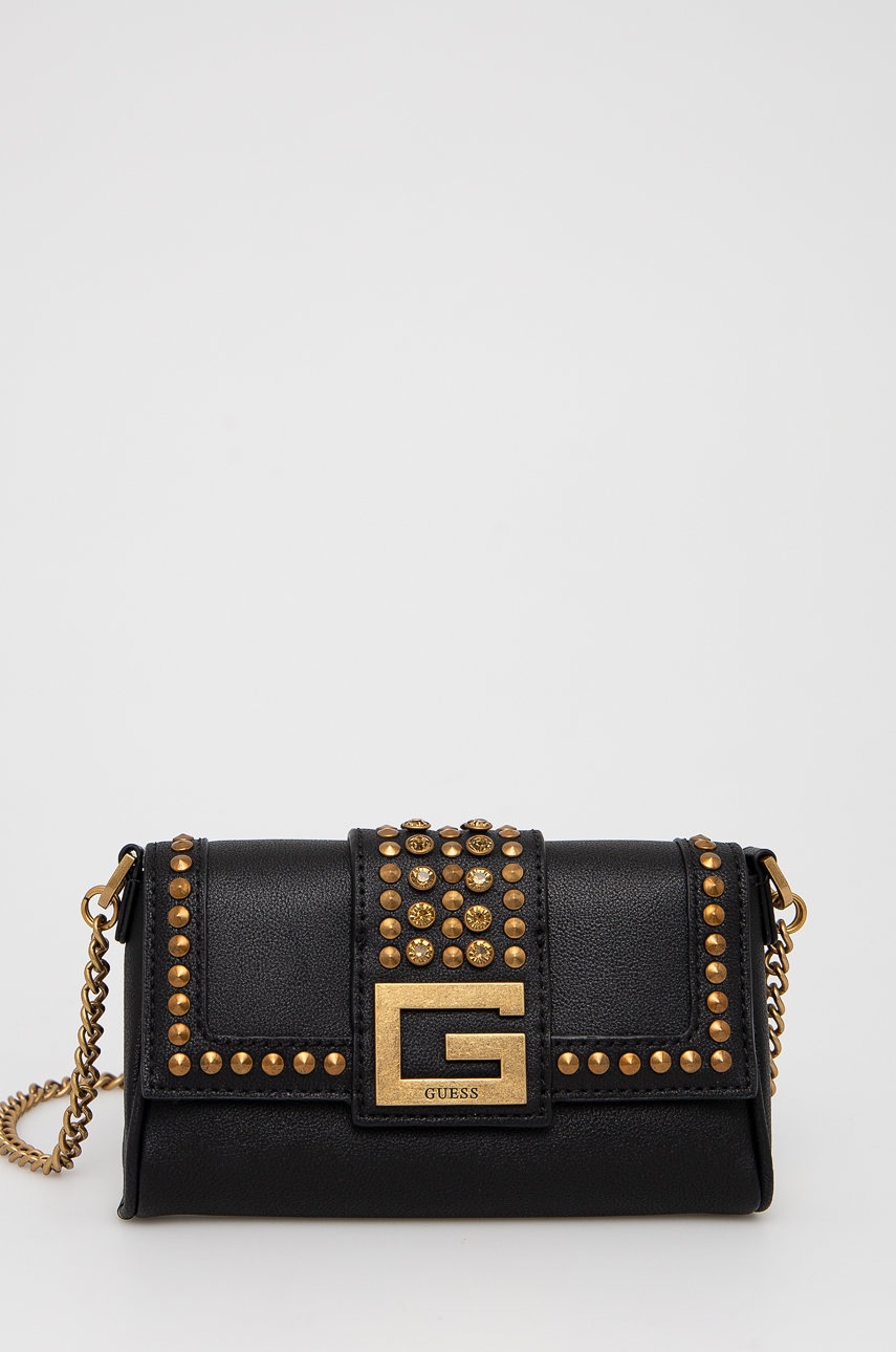 

Чанта Guess в черно, Черен