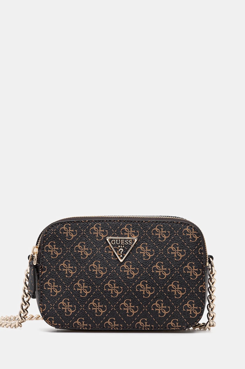 Levně Kabelka Guess NOELLE hnědá barva, HWQL78 79140