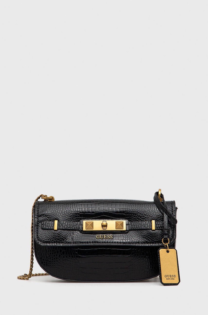 

Чанта Guess в черно, Черен