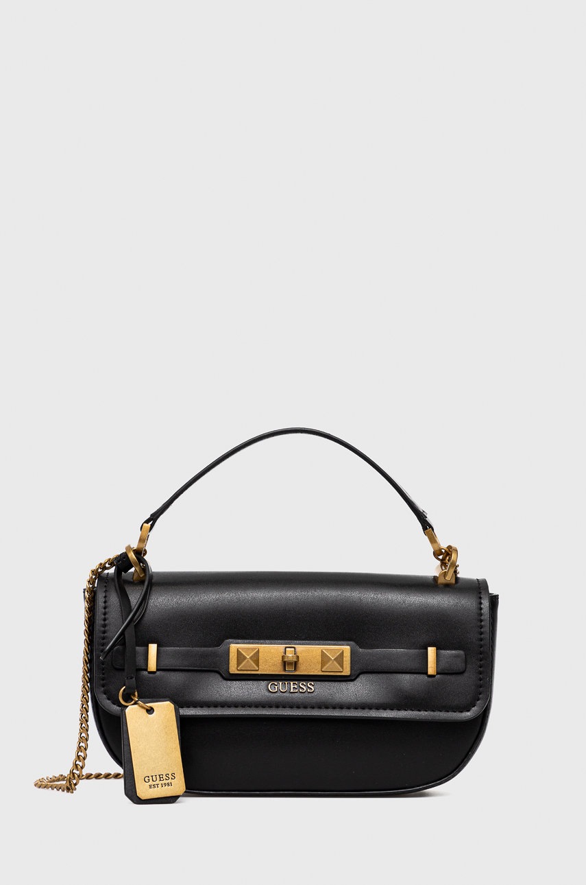 

Чанта Guess в черно, Черен