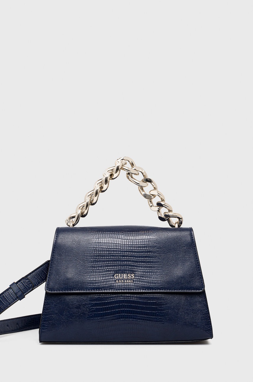 

Чанта Guess в тъмносиньо, Тъмносин