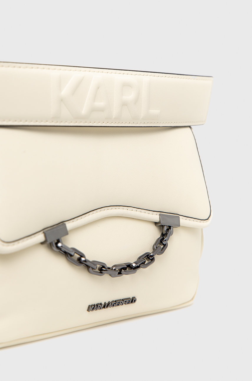 

Шкіряна сумочка Karl Lagerfeld колір жовтий