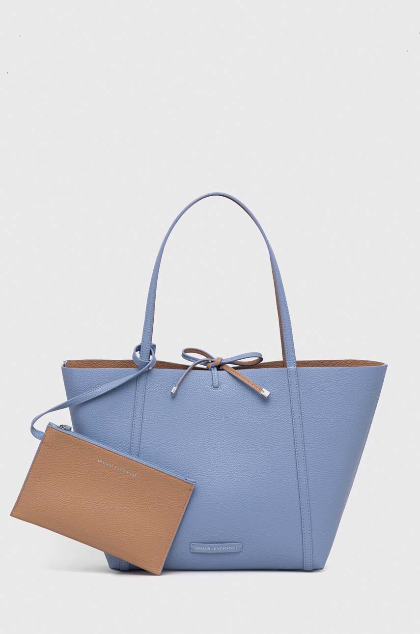 

Чанта с две лица Armani Exchange, Син