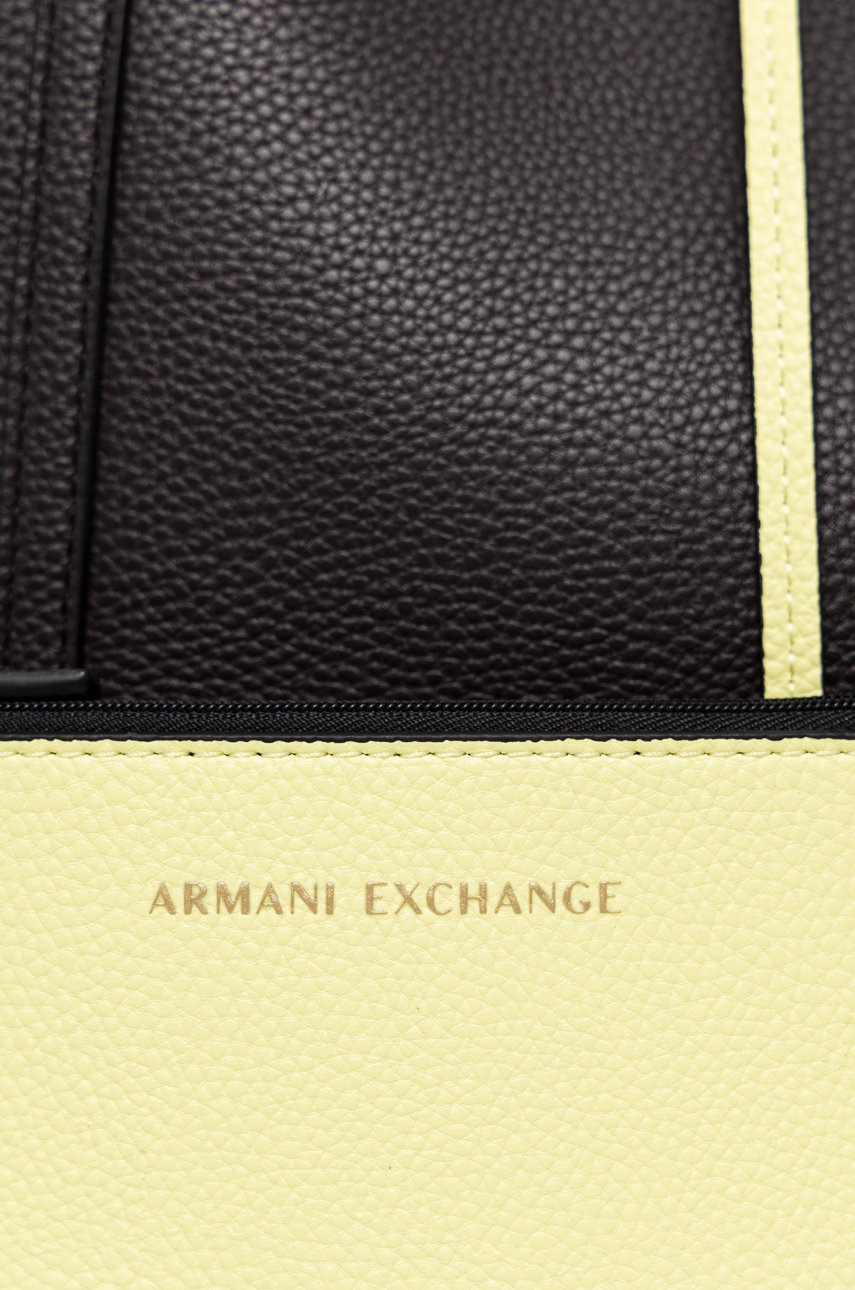 

Двусторонняя сумочка Armani Exchange цвет коричневый