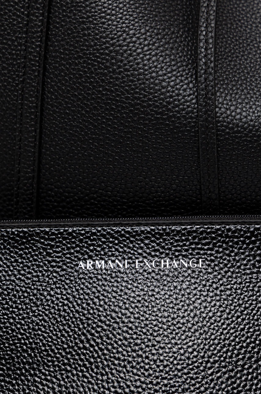 

Двостороння сумочка Armani Exchange колір чорний