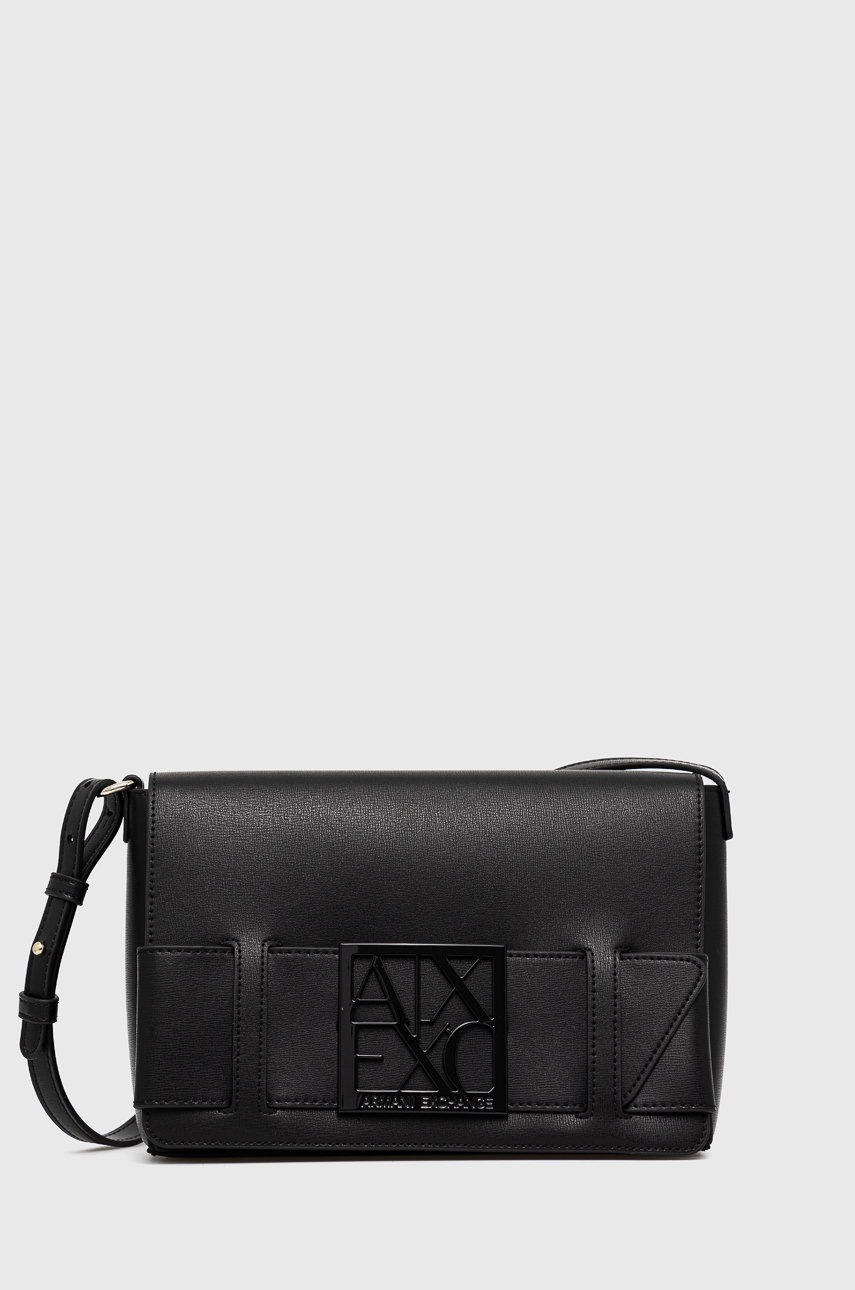 

Чанта Armani Exchange в черно, Черен