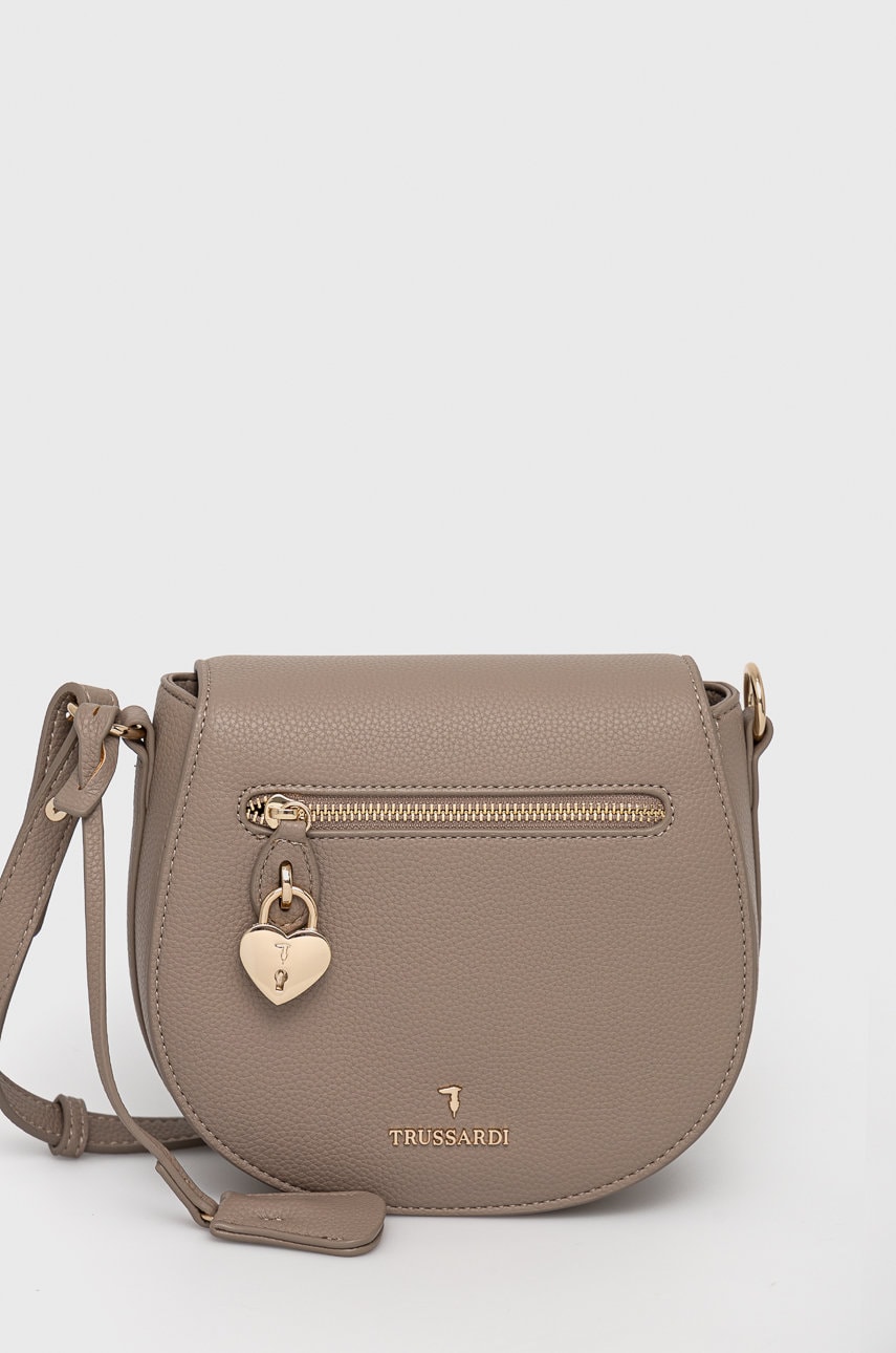 Trussardi poșetă culoarea bej