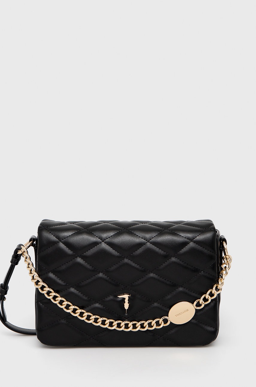 

Чанта Trussardi в черно, Черен