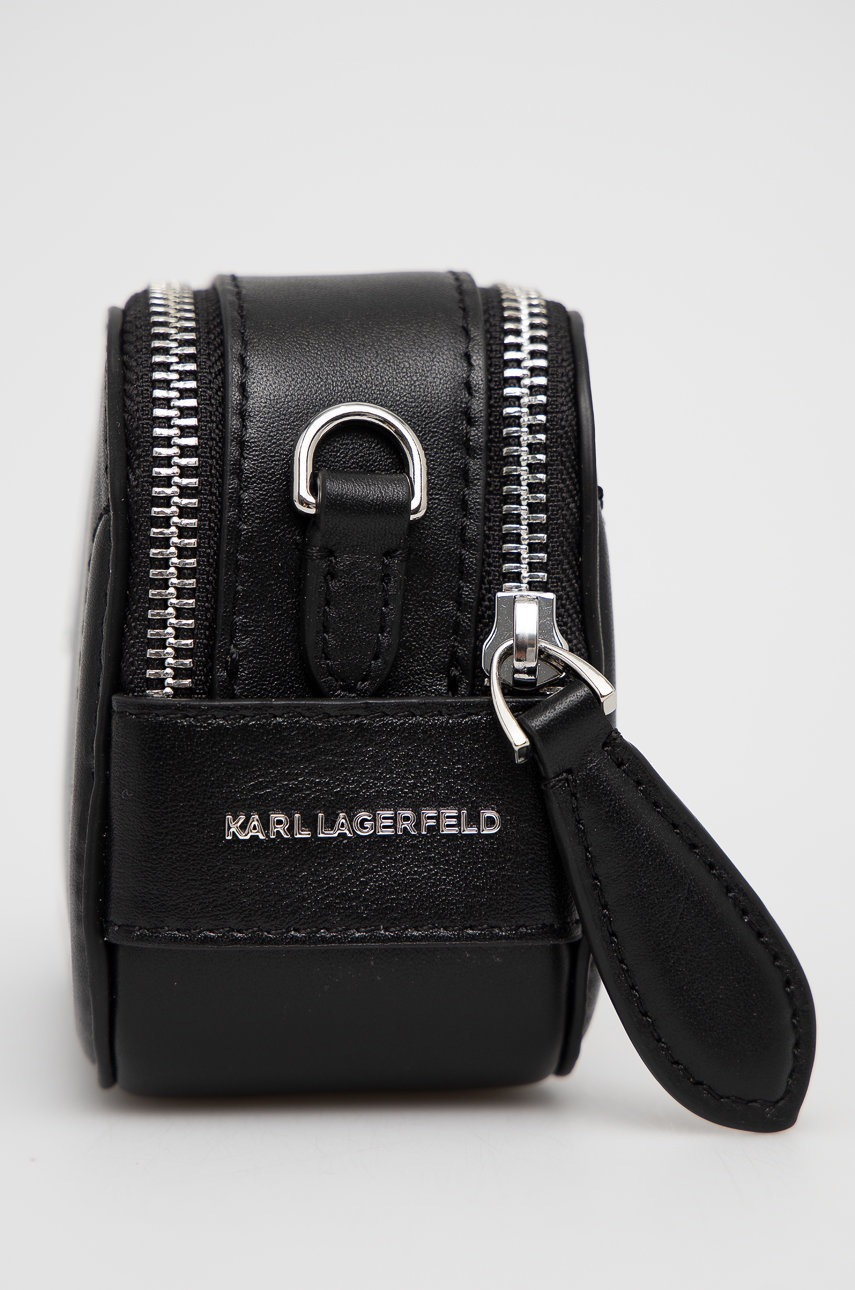 

Шкіряна сумочка Karl Lagerfeld колір чорний
