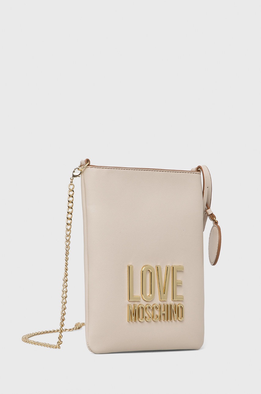 

Сумочка Love Moschino колір бежевий