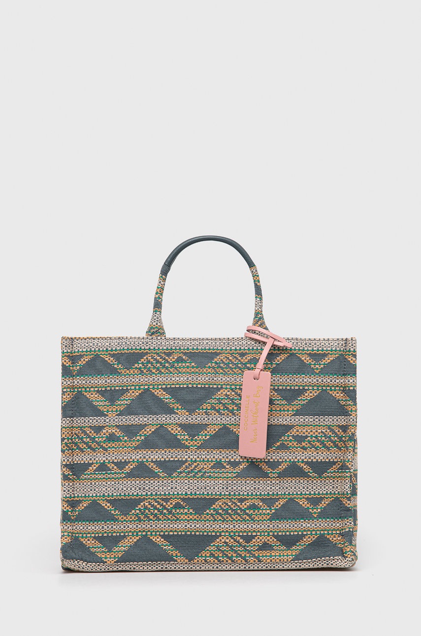 

Coccinelle - Чанта Neverwithout Bag Jacquar, Сив