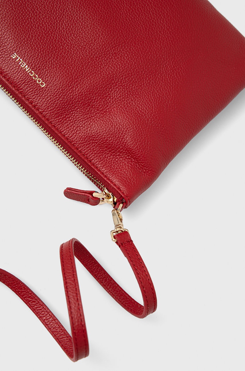 

Кожаная сумочка Coccinelle Mini Bag цвет красный