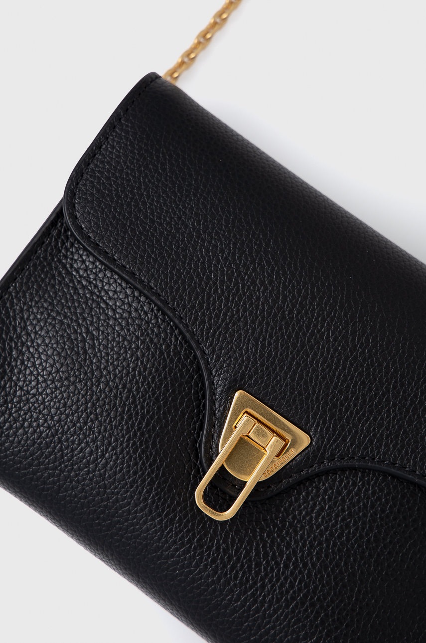 

Кожаная сумочка Coccinelle Mini Bag цвет чёрный