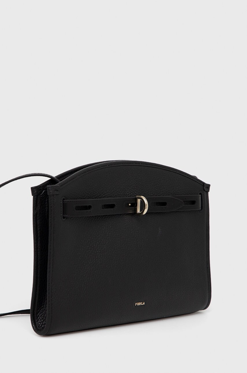 

Шкіряна сумочка Furla колір чорний