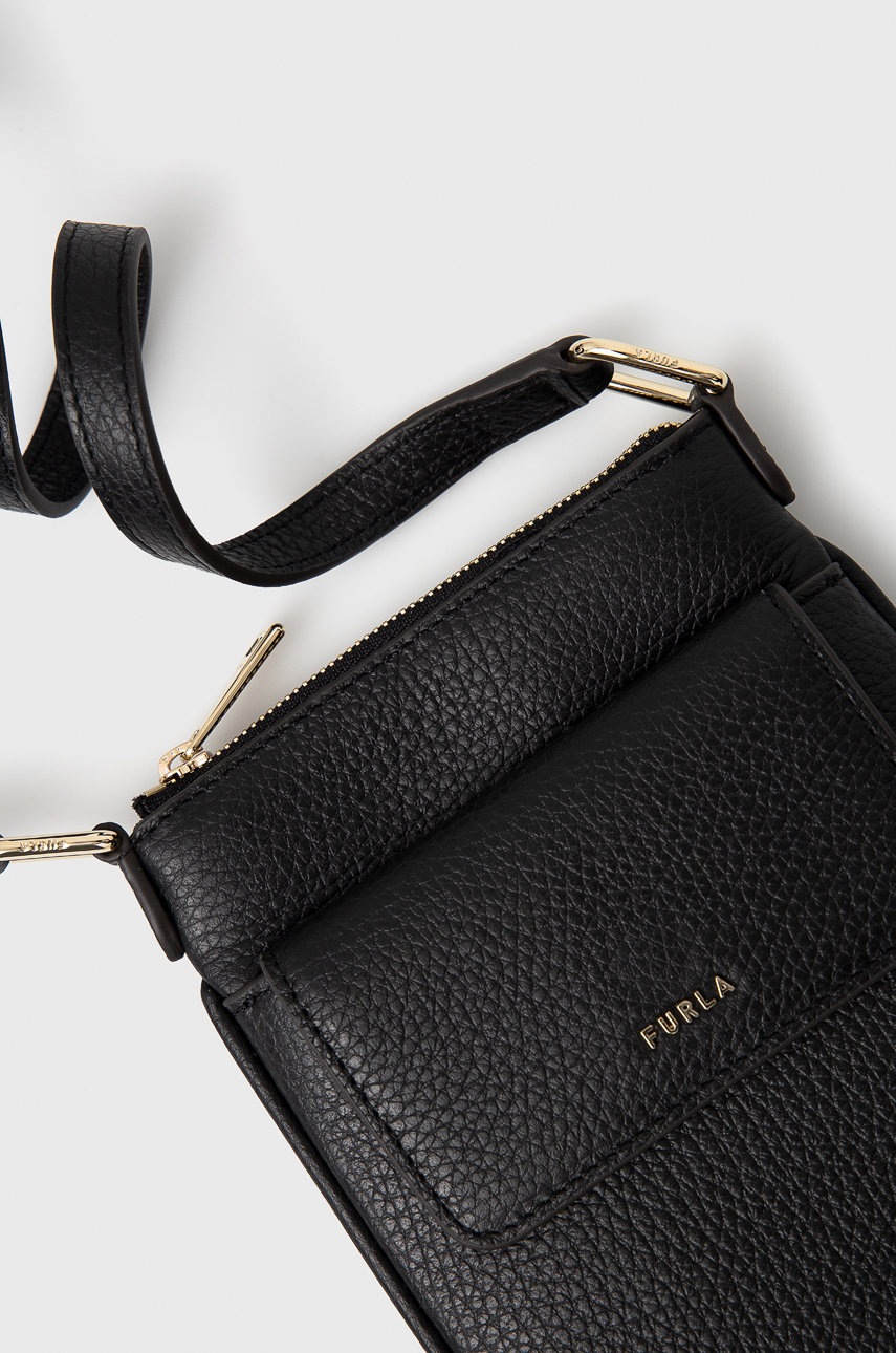 

Шкіряна сумочка Furla BABYLON VERTI колір чорний