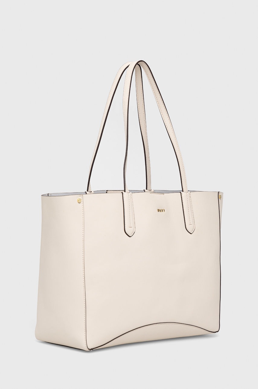 

Кожаная сумочка Dkny цвет кремовый