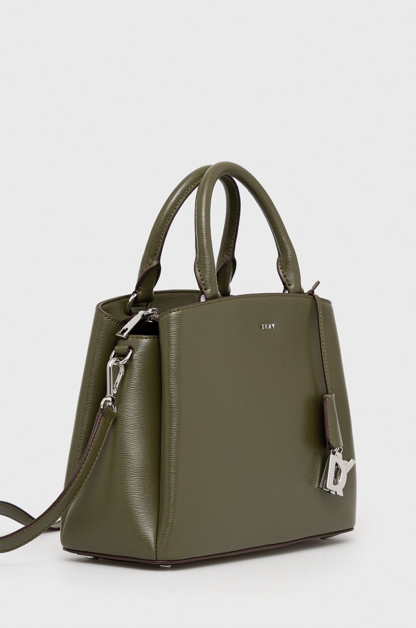 

Шкіряна сумочка Dkny колір зелений