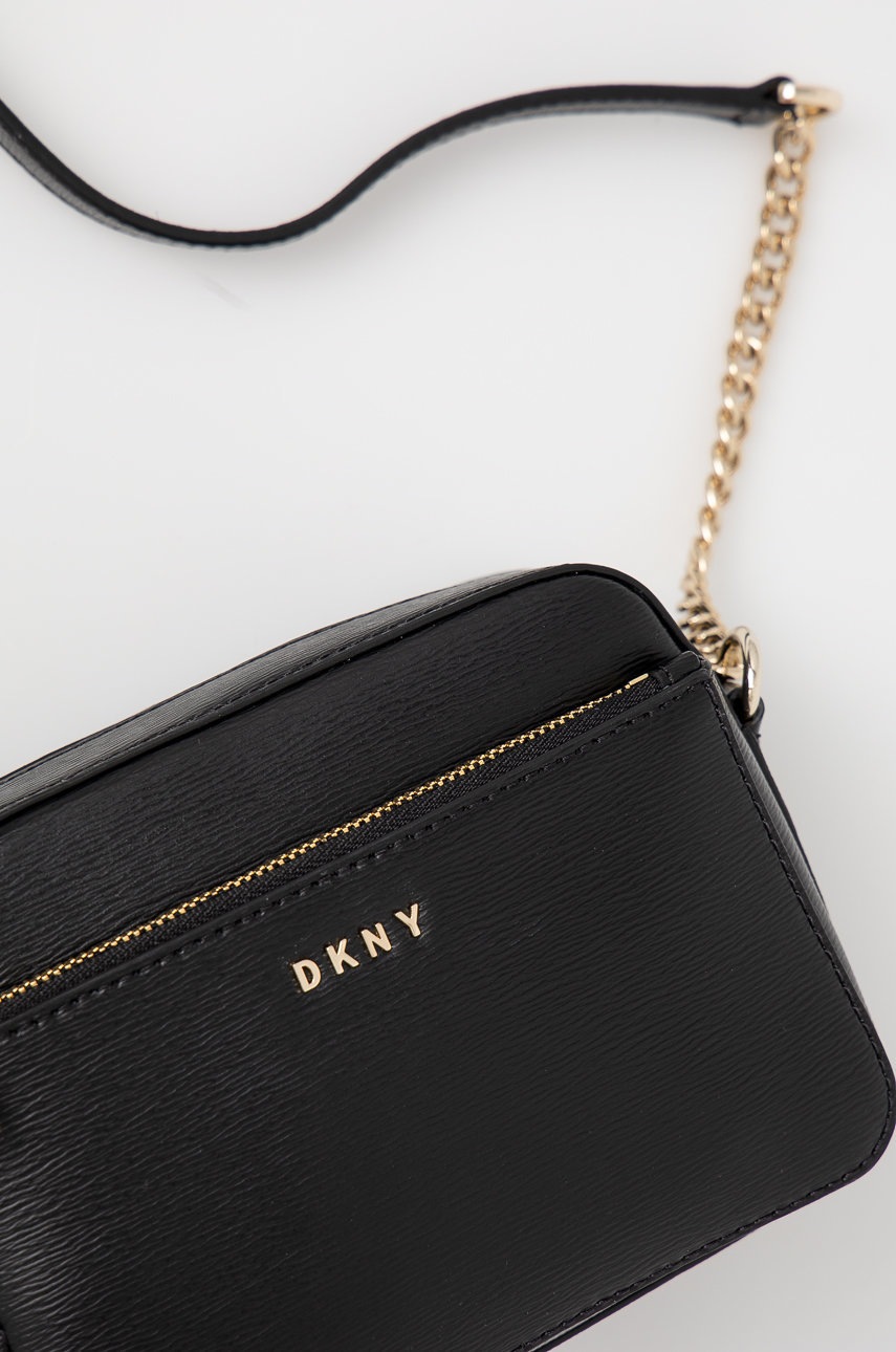 

Шкіряна сумочка Dkny колір чорний