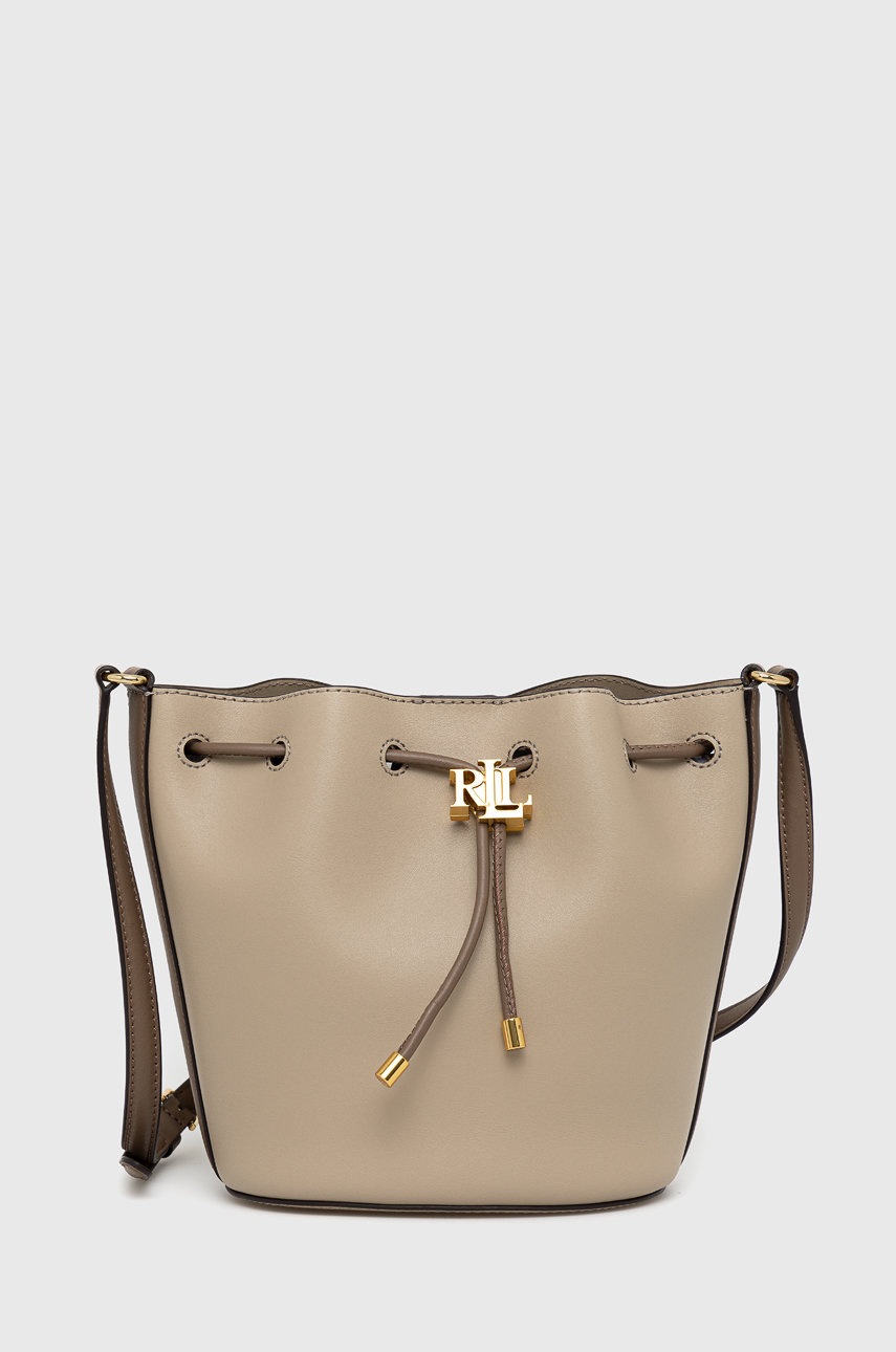 

Lauren Ralph Lauren - Кожена чанта, Бежов