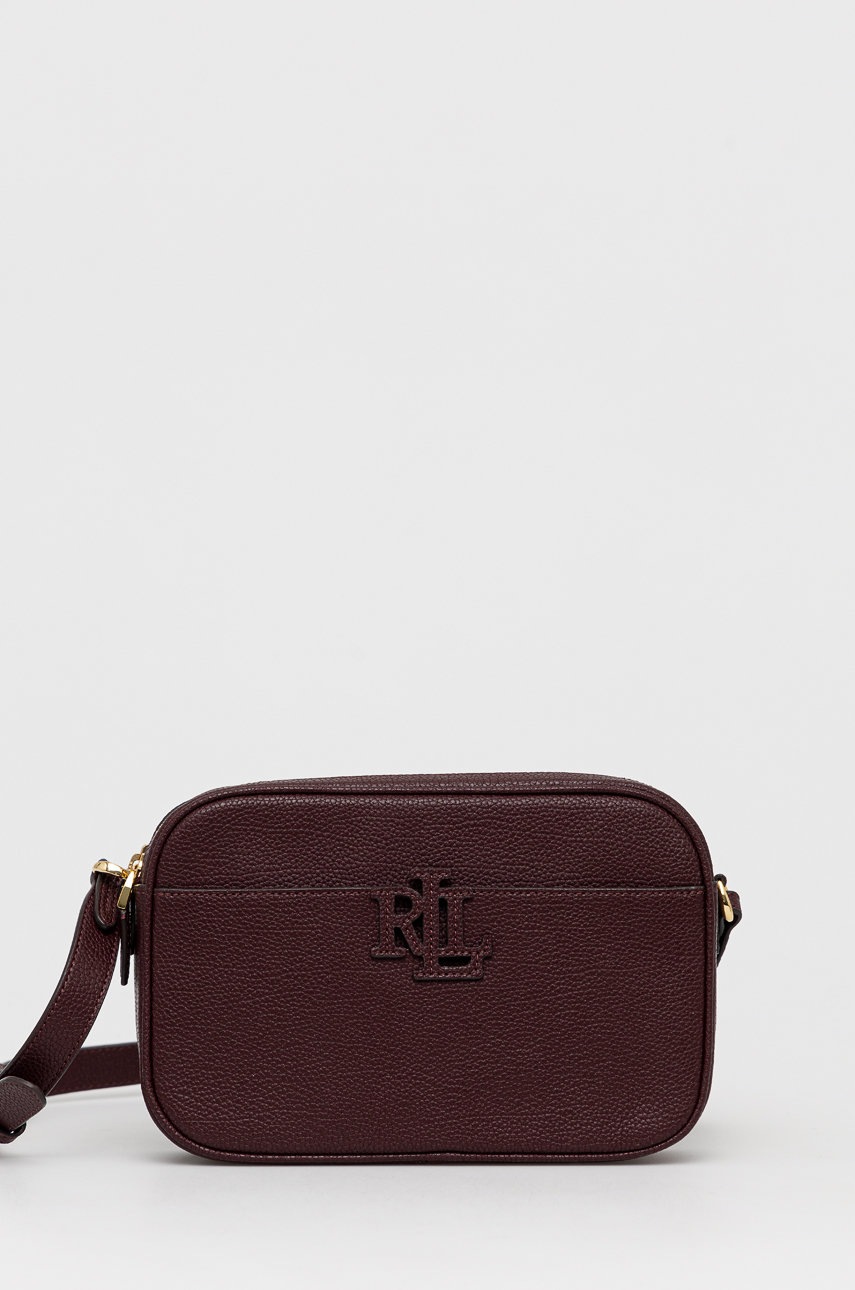 

Кожена чанта Lauren Ralph Lauren в бордо