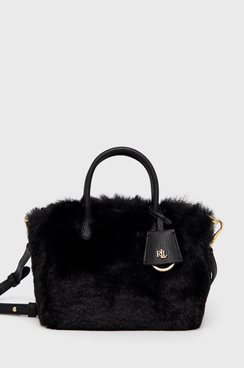 

Чанта Lauren Ralph Lauren в черно, Черен
