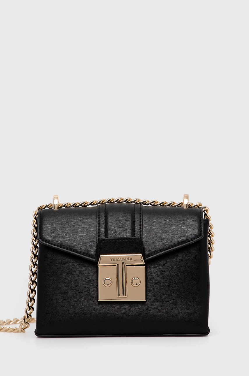 

Чанта Trussardi в черно, Черен