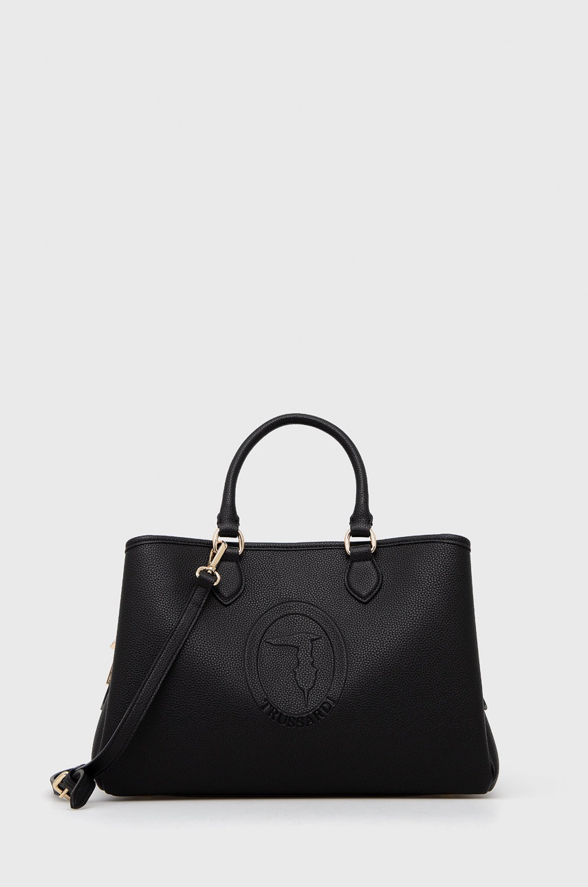 

Чанта Trussardi в черно, Черен