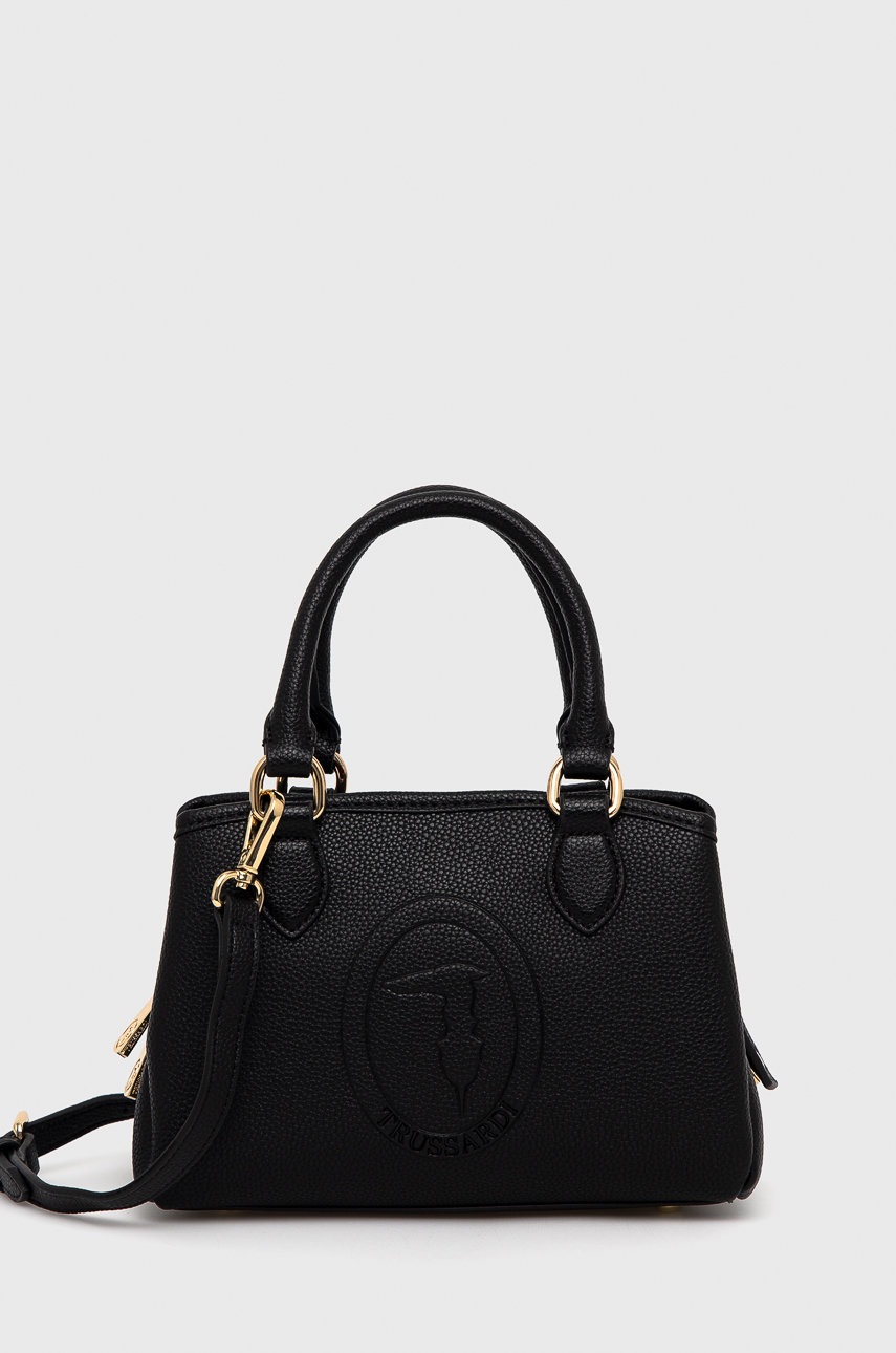 

Чанта Trussardi в черно, Черен