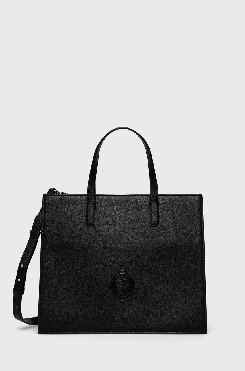 

Чанта Trussardi в черно, Черен
