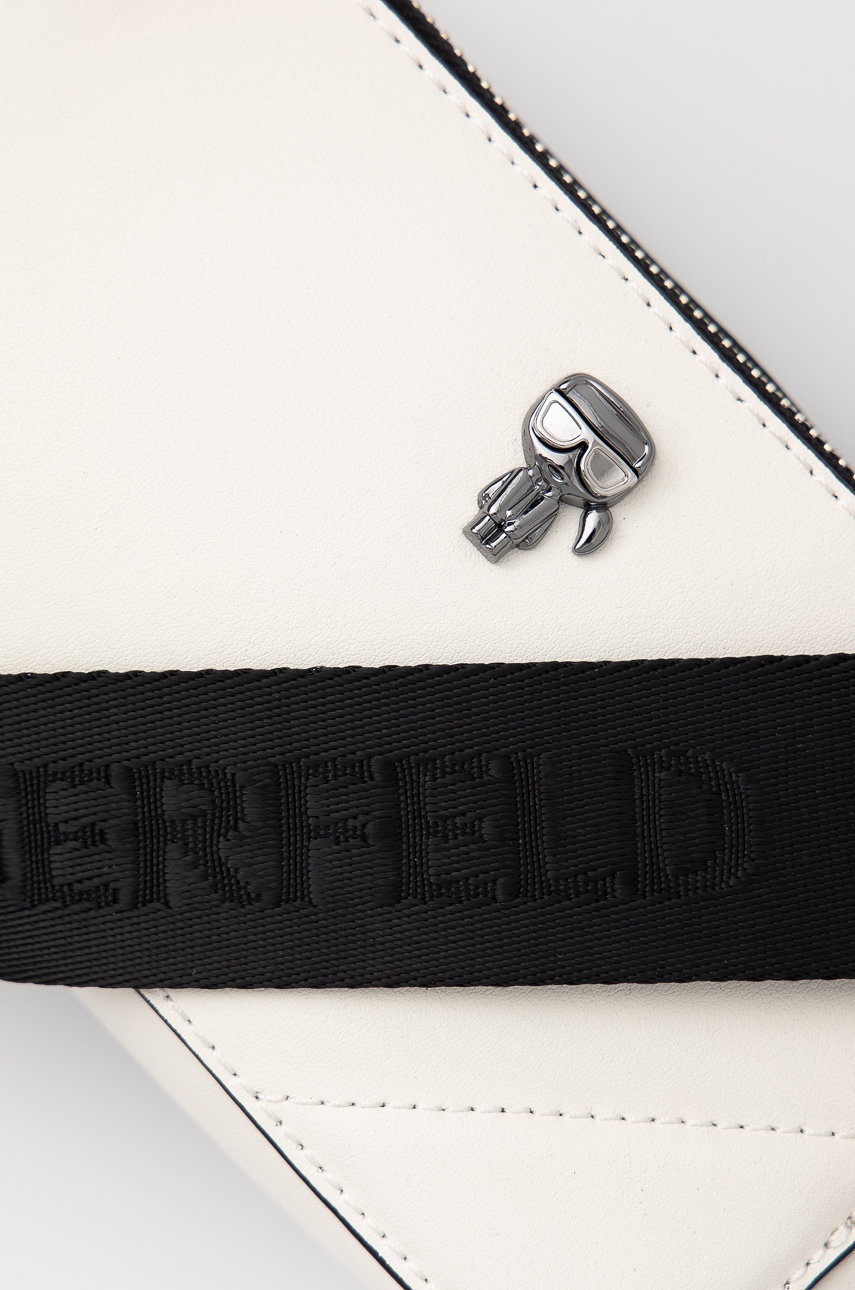 

Кожаная сумочка Karl Lagerfeld цвет белый
