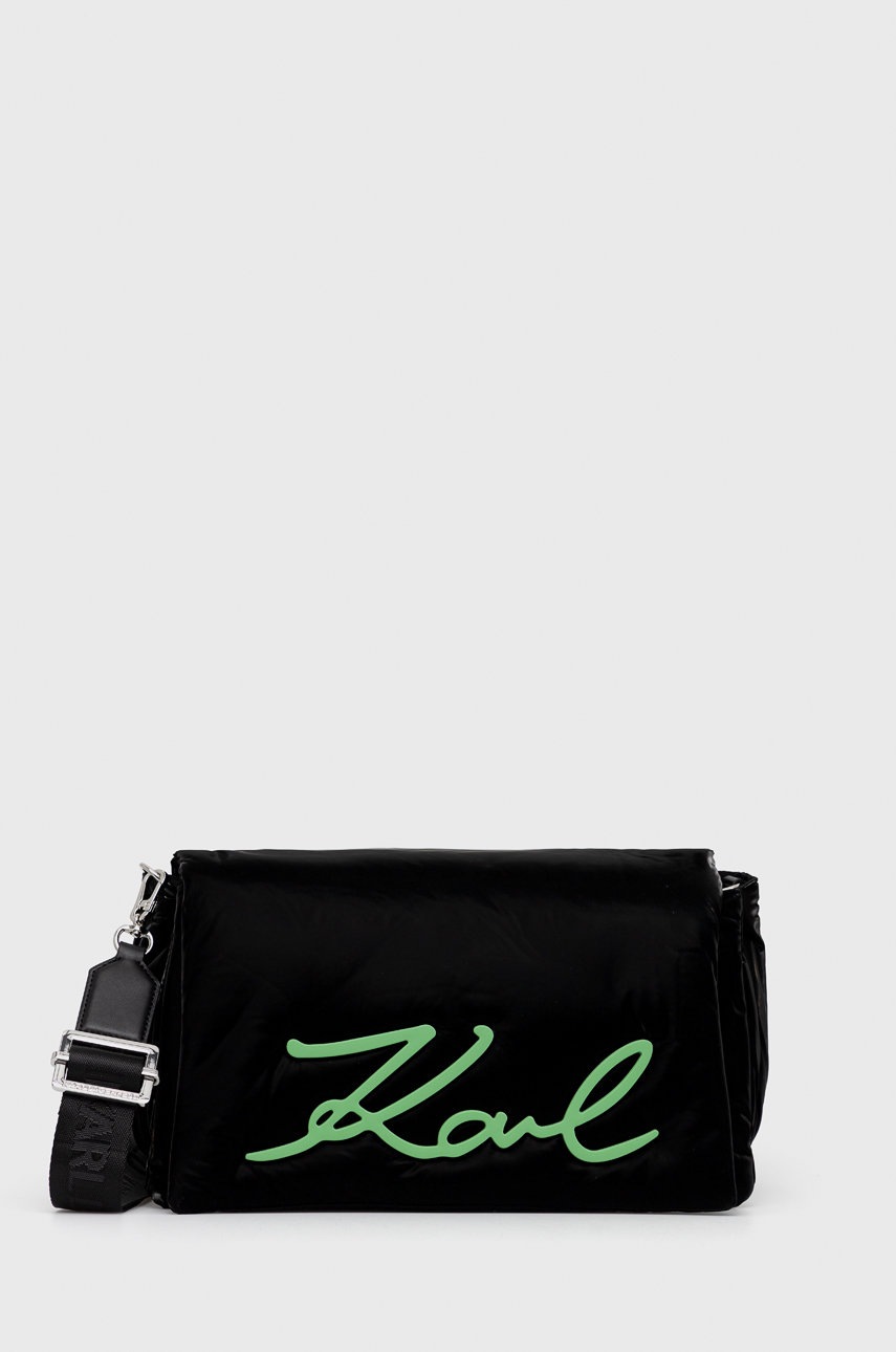 

Чанта Karl Lagerfeld в черно, Черен