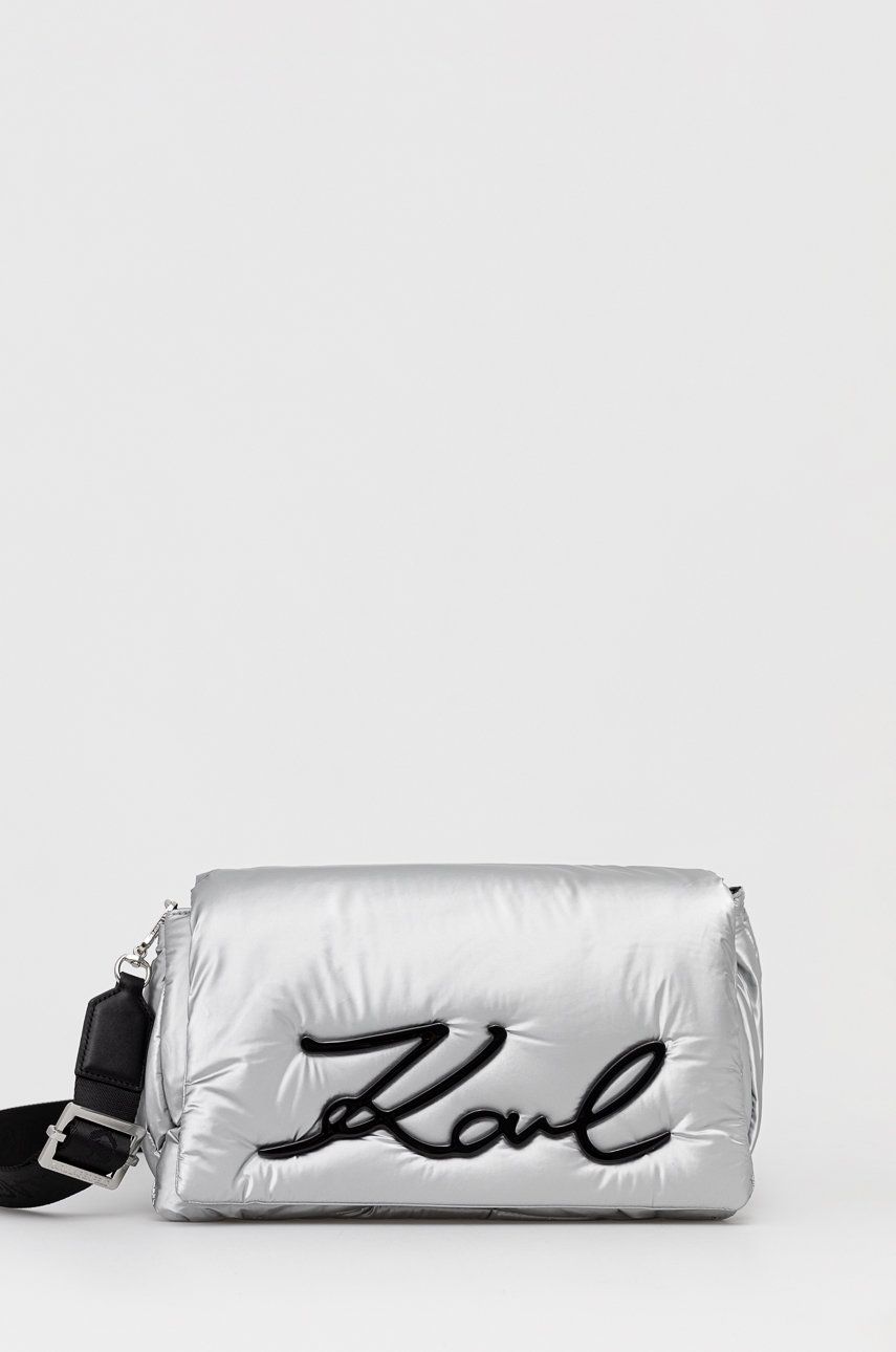 Karl Lagerfeld Poșetă culoarea argintiu answear.ro imagine noua 2022