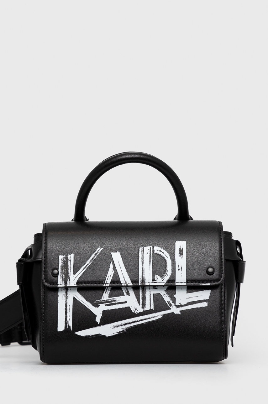 

Karl Lagerfeld - Кожена чанта, Черен
