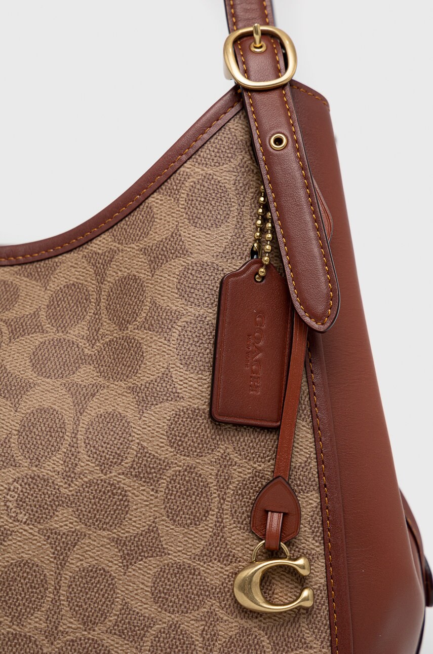 

Шкіряна сумочка Coach колір коричневий