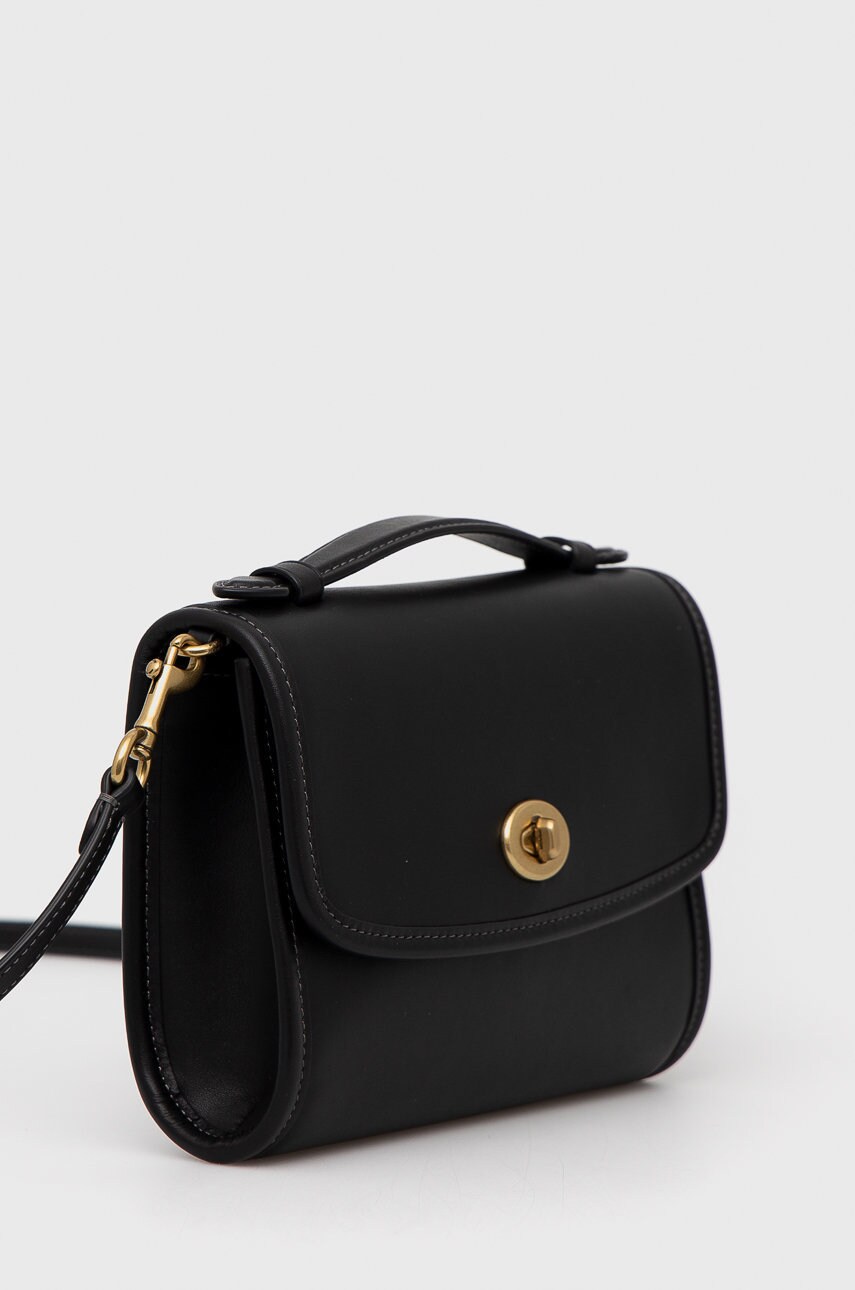 

Кожаная сумочка Coach цвет чёрный