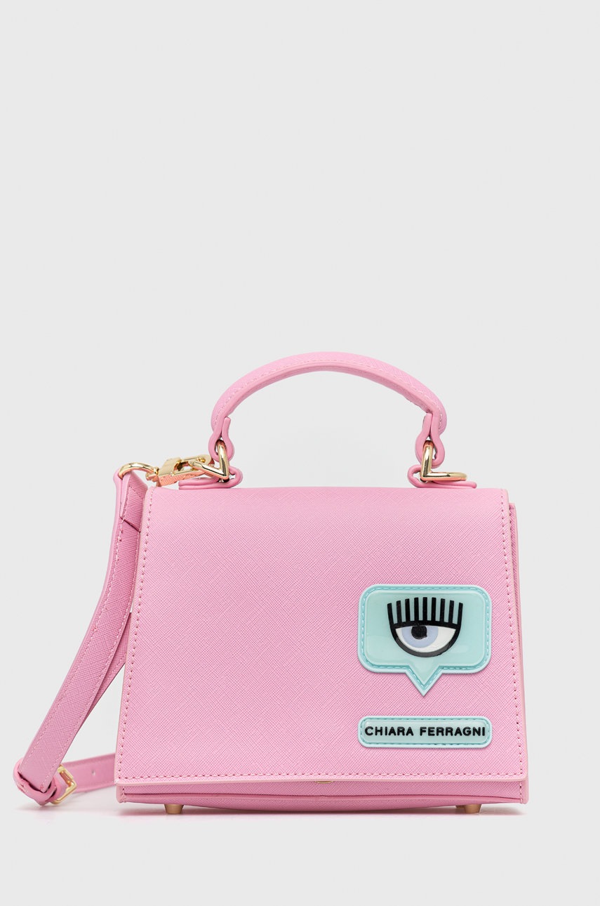 

Чанта Chiara Ferragni в розово, Розов