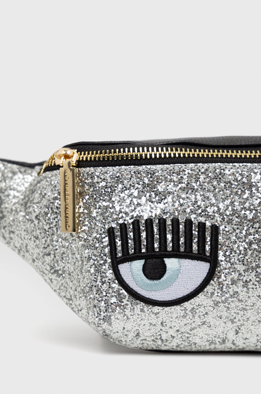

Сумка на пояс Chiara Ferragni цвет серебрянный