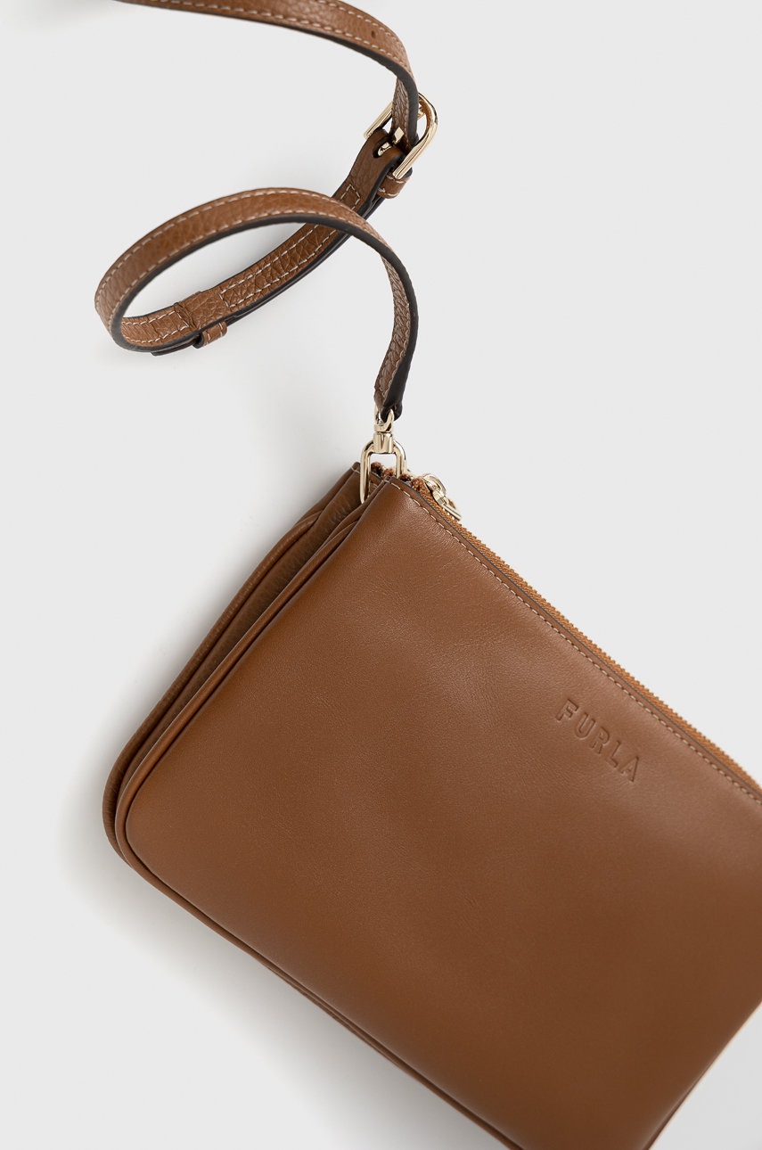 

Шкіряна сумочка Furla Miastella колір коричневий