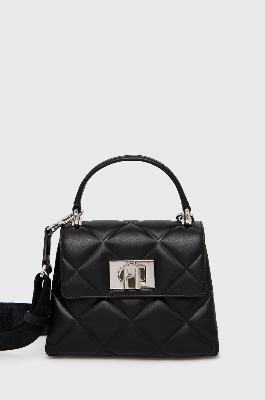 

Furla - Кожена чанта, Черен