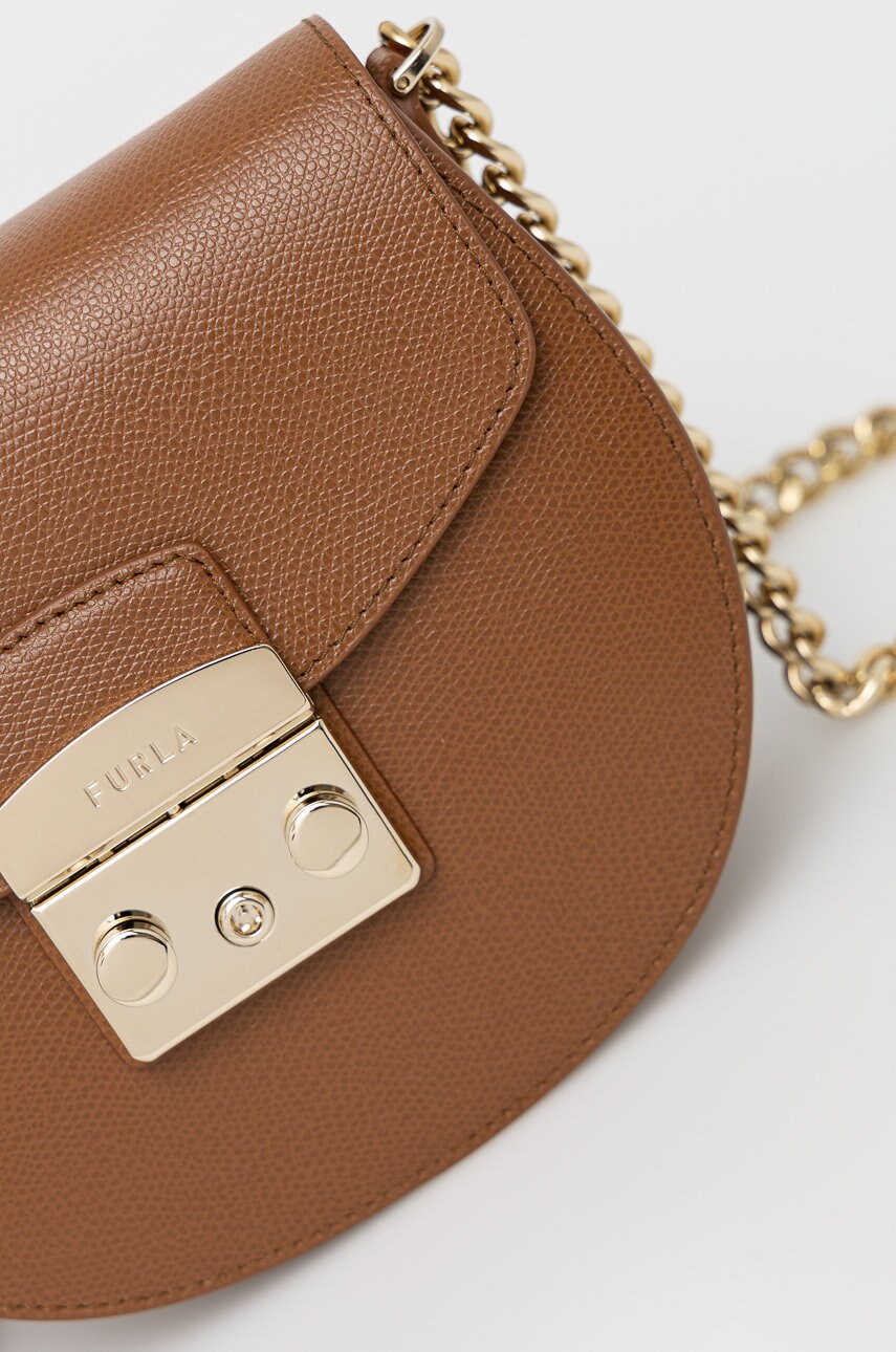 

Шкіряна сумочка Furla колір коричневий