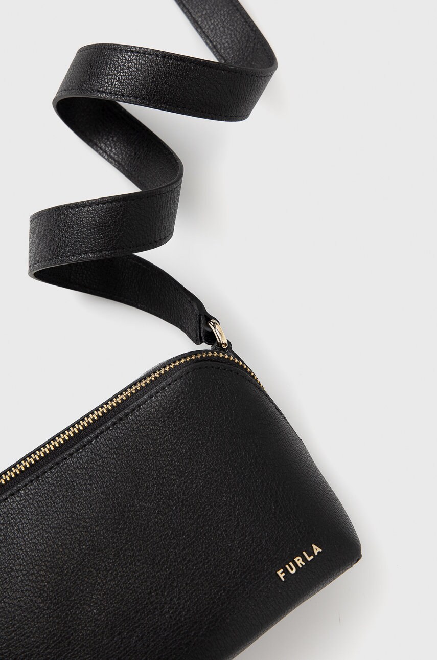 

Кожаная сумочка Furla Amica Mini цвет чёрный