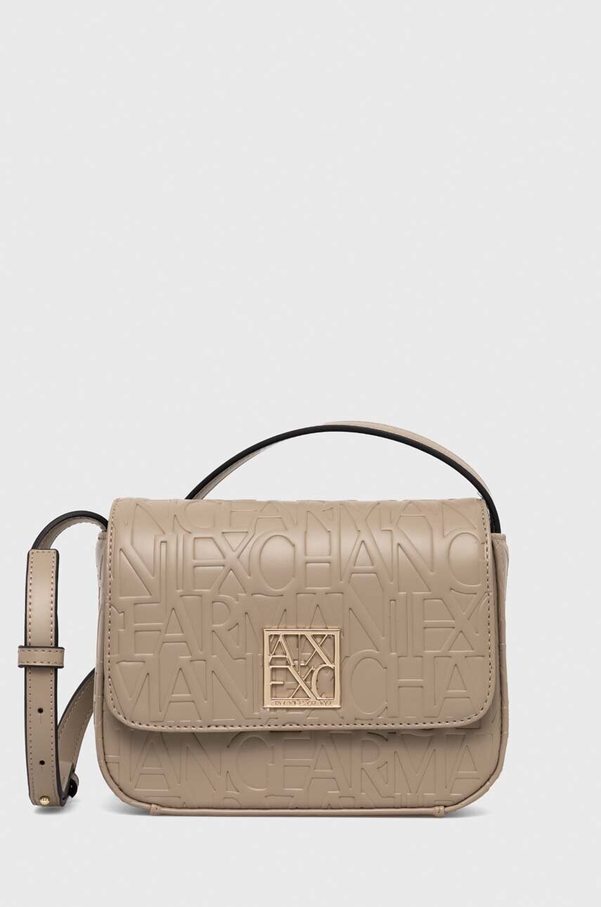 

Сумочка Armani Exchange колір бежевий