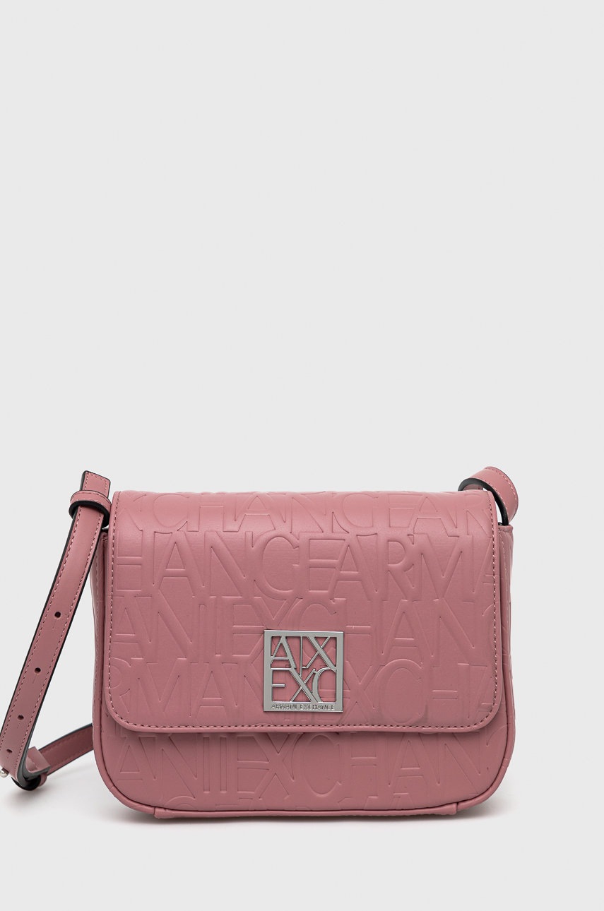 

Чанта Armani Exchange в розово, Розов
