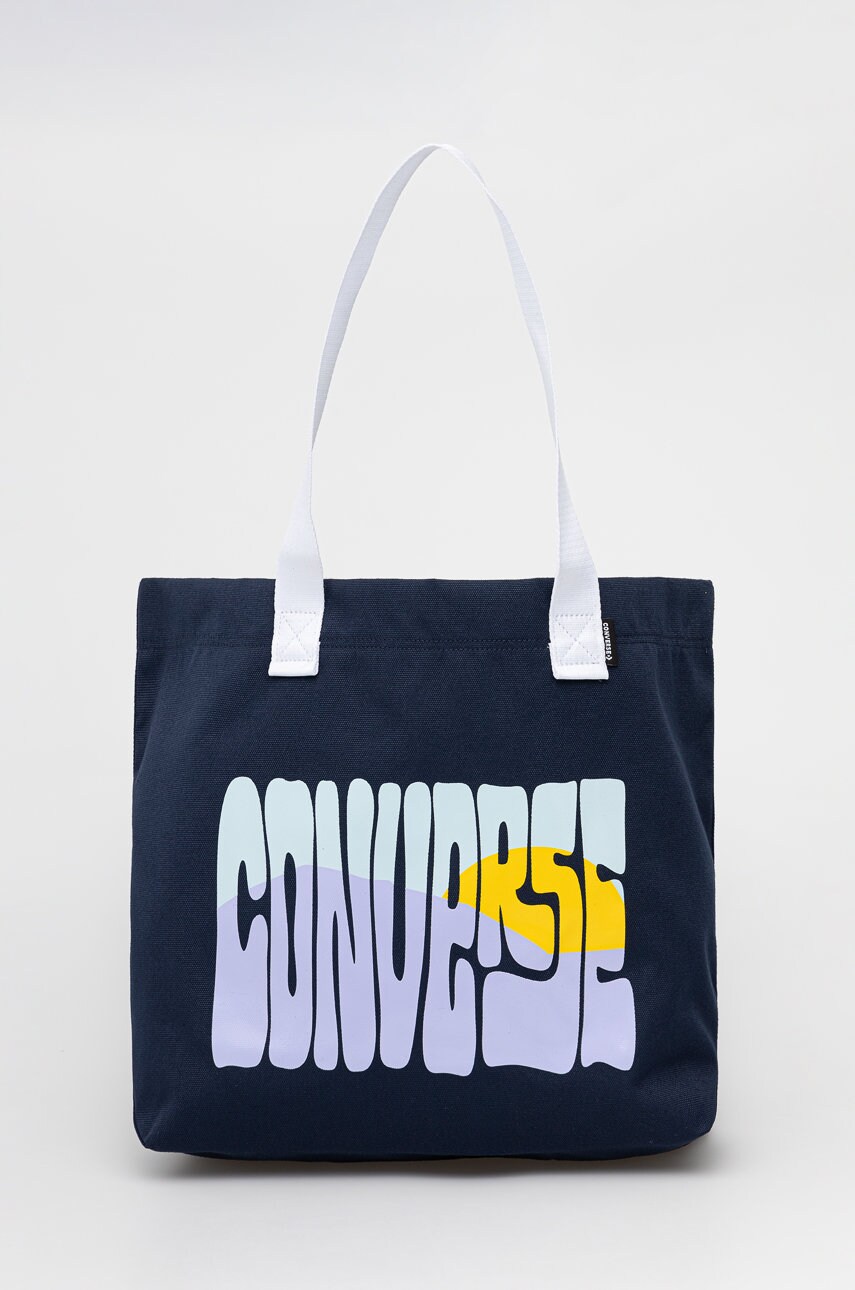 Converse poșetă culoarea albastru marin