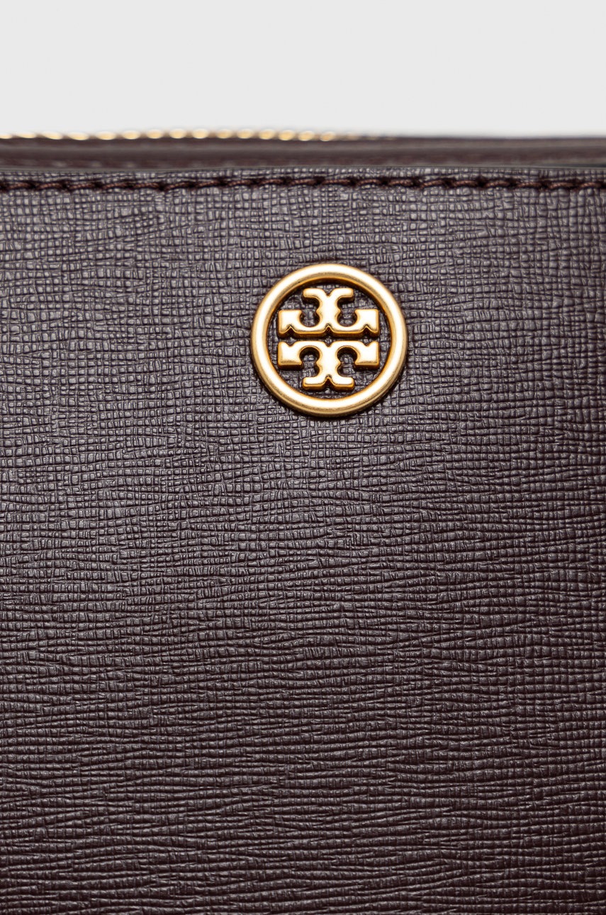 

Кожаная сумочка Tory Burch цвет бордовый