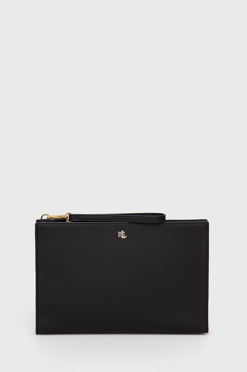 

Lauren Ralph Lauren - Кожена чанта, Черен
