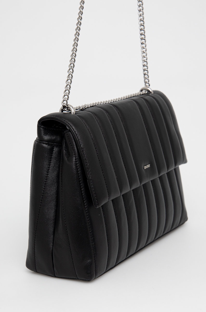 

Шкіряна сумочка Dkny колір чорний