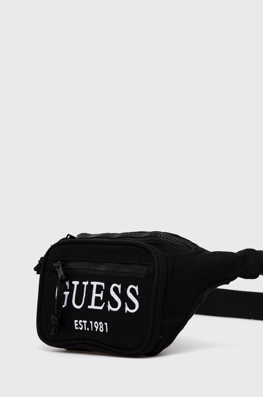 

Сумка на пояс Guess колір чорний
